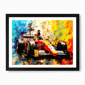 Open Wheel Racing Cars - Indycar Art Print