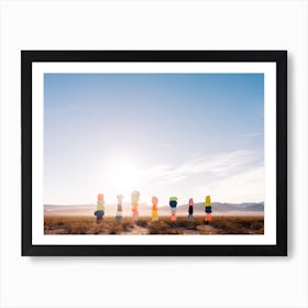 Seven Magic Mountains Sunrise V Art Print