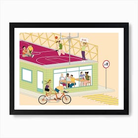 Street Scene Art Print