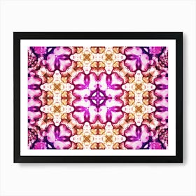 Pink And Purple Abstract Pattern Art Print