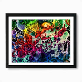 Color Watercolor Pattern Art Print