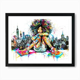 Little Miss Magic - Urban Grace Art Print