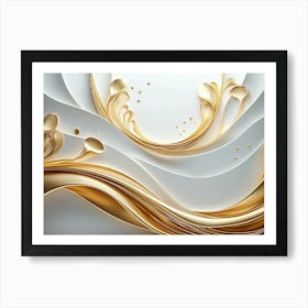 Modern And Creative 3d Abstraction Art Print