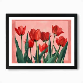 Red Tulips 4 Art Print