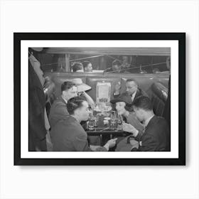 Booth In African American Tavern On Southside Of Chicago, Illinois By Russell Lee Art Print