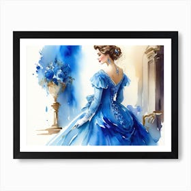 Cinderella at the ball Art Print