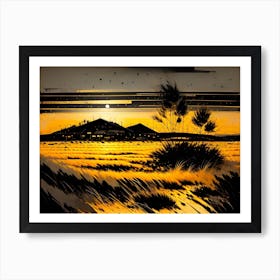 Sunset In The Desert 21 Art Print