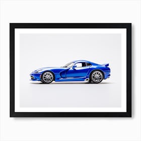 Toy Car Dodge Viper Blue Art Print