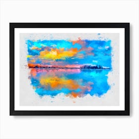 Lake Painting Art Print