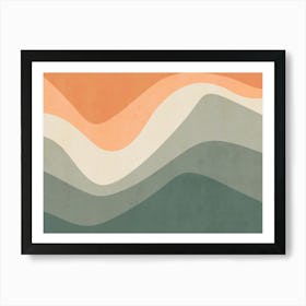 Abstract Wave - Tn01 Art Print