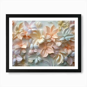 Flowers On A Wall 20 Art Print