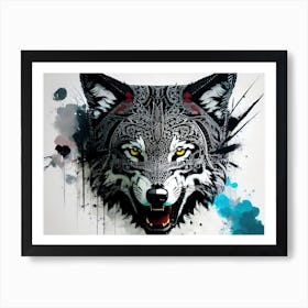 Wolf Head 3 Art Print