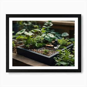 Mini Garden On The Windowsill Art Print