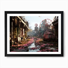 City Full Of Flowers Art Print