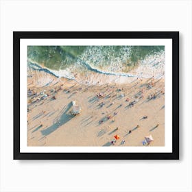 Aerial Summer Beach Art Print