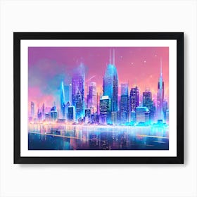 Futuristic Cityscape 48 Art Print