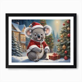 Christmas Animals 14 Art Print