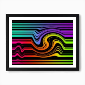 Abstraction Art Illustration In Painting Digital Style 05 Art Print