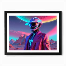 Man In A Futuristic Suit Art Print