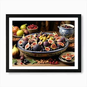 Figs And Nuts Art Print