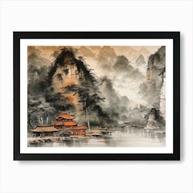 Chinese Landscape Painting 10 Art Print