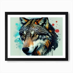 Wolf Painting 29 Art Print