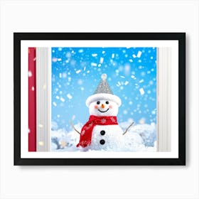 Snowman Art Print