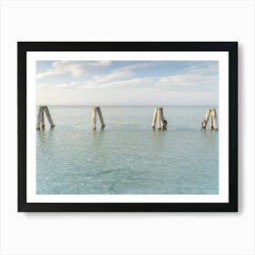 Calm Lake In The Winter Art Print