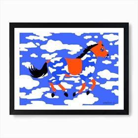 Flying Horse Art Print