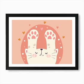 Cute Cat Art Print