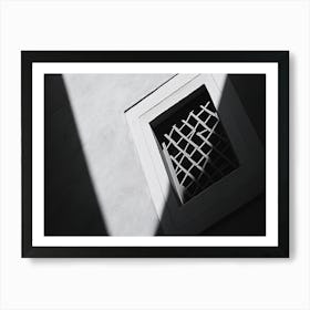 Black And White Window Art Print