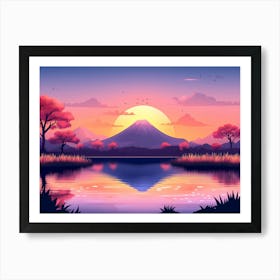 Sunset Landscape 1 Art Print