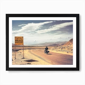 Darling I Like You, But Not So Fast Motorbike Art Print