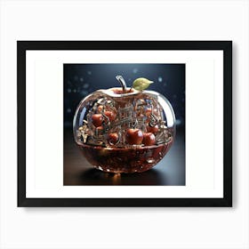 Apple In Glass Art Print