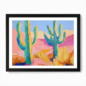 Cactus In The Desert Art Print