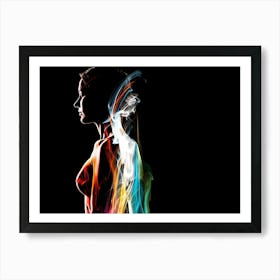 Smoke And Light Art Print