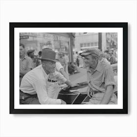 Farmers Conversing, Caruthersville, Missouri By Russell Lee Art Print