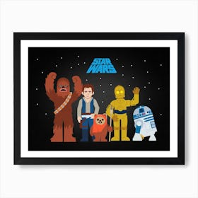 Star Wars Characters 3 Art Print