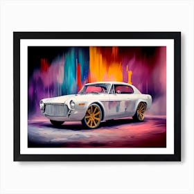 Classic Car Painting Art Print