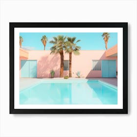 California Dreaming - Retro Pool Art Print