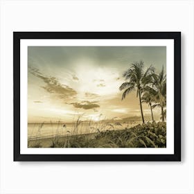 Vintage Bonita Beach Sunset Art Print