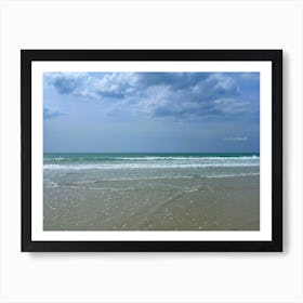 Beach On A Cloudy Day Art Print