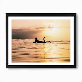 Sunset Surf Art Print