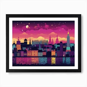 Stockholm Skyline 2 Art Print