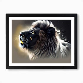 Lion Head 8 Art Print