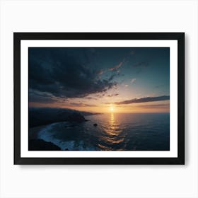 Sunset - Sunset Stock Videos & Royalty-Free Footage Art Print