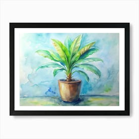 Watercolor Of A Plant Art Print