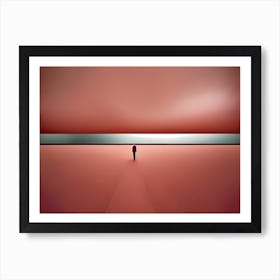 Man In A Red Room Art Print