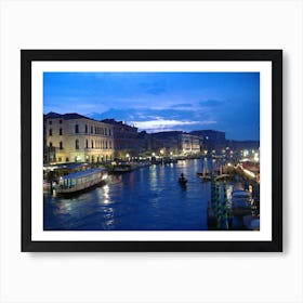 Venice At Night Art Print