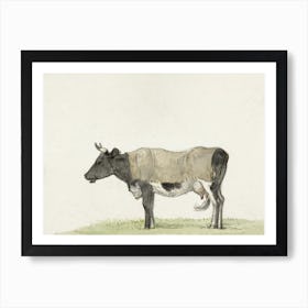 Standing Cow With Blanket, Jean Bernard Art Print
